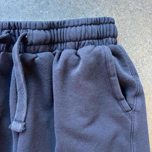 Ralph Lauren U.S. Polo Mens Black Fleece Drawstring Shorts Mens M Zip Pocket Y2K - Picture 3 of 6